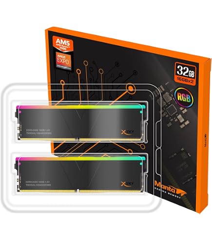 V-Color Manta XFinity+ OLED aRGB DDR5 32GB (2x16GB) 6400MHz CL32